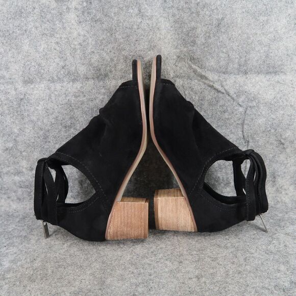 Very G Shoes Womens 7 Ankle Boot Fashion Sylvanna Faux Suede Cutout Open Toe Zip - Picture 9 of 14